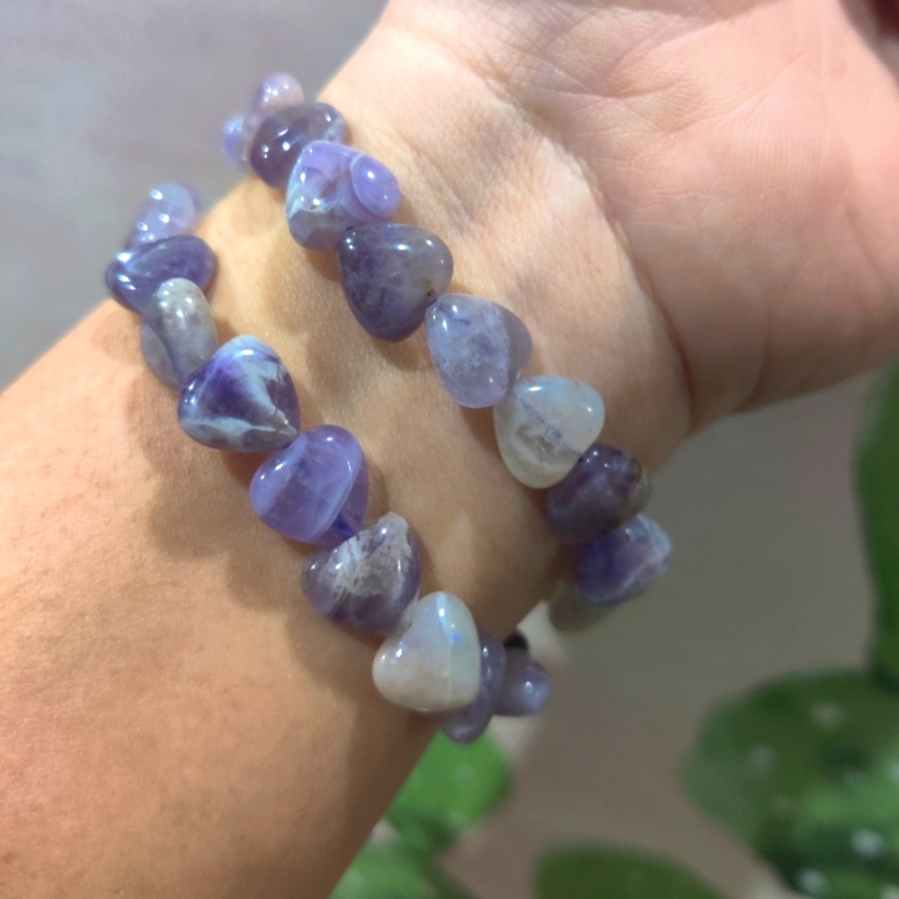 Dream amethyst heart bracelet